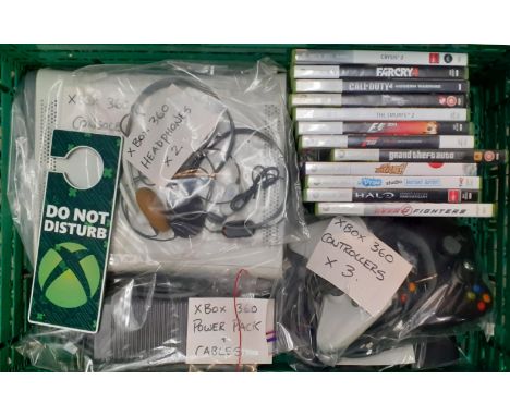 Collection of Xbox 360 to include: Xbox 360 console, twelve games including The Smurfs 2, All of Duty 4 etc. (B.P. 21% + VAT)