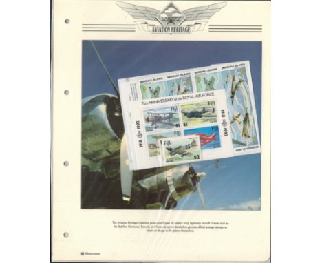 Aviation Heritage Album with Mint Stamps FDCs and Miniature Sheets all are Unopened still in Packaging ready to mount into Al