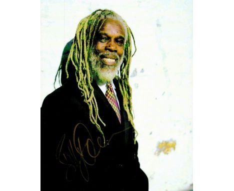 Billy Ocean signed 10x8 colour photo. Leslie Sebastian Charles, MBE (born 21 January 1950), known professionally as Billy Oce