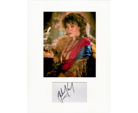 Helen McCrory 16x12 overall mounted signature piece includes signed album page and a unsigned colour photo. Helen Elizabeth M