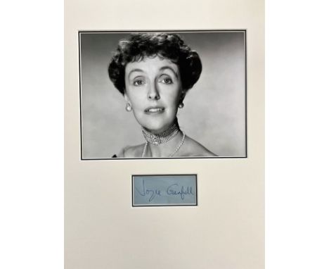 Joyce Grenfell 16x12 mounted signature piece includes signed album page and superb black and white photo. Joyce Irene Grenfel