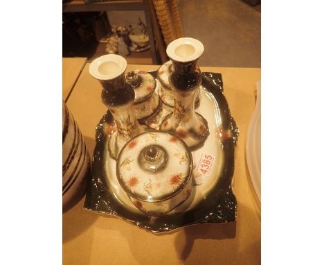 Antique ceramic dressing table set