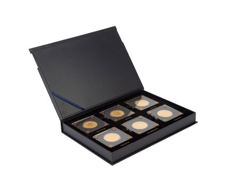 Republik Tschad, 6 x 5.000 CFA Franc 2020, GOLD, Thematik Bullion Münzen aus Aller Welt, je 1/200 Unze Feingewicht, insgesamt