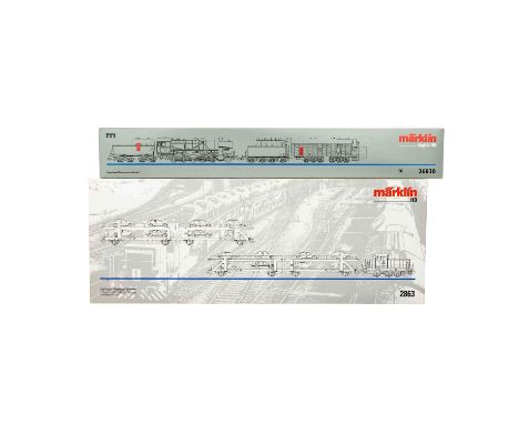 MÄRKLIN 2-tlg Konvolut Zugpackungen, Spur H0, bestehend aus der Zugpackung 'Dampfschneeschleuder' 26830 inkl. Güterzug-Lok un