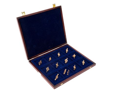 Konvolut Gründerzeit - Broschen, 2. Hälfte 19. Jh., 13 Stück, Gold (1 x 14 Karat, 1 x 8 Karat), sonst Doublé. Meist mit Stein