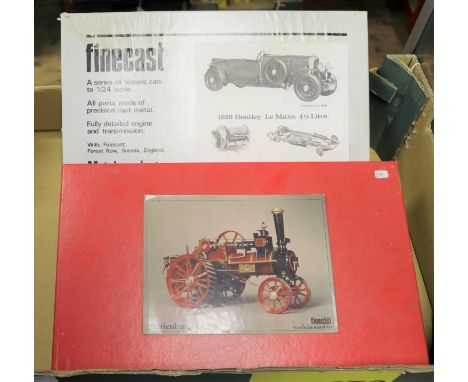 2 Wills Finecast unmade metal kits. An Allchin Agricultural Traction Engine. 3/8 to 1 foot scale complete with exploded diagr