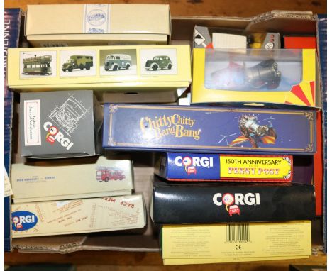 32x Corgi items. Including; Chitty Chitty Bang Bang (05301), plus another Collector's Edition. D-Day 50th Ann. Pack (97714). 