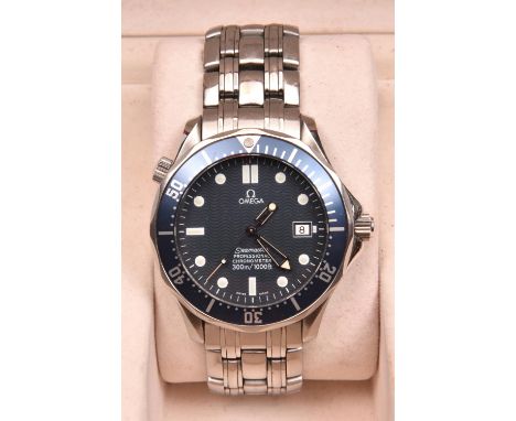 An Omega Seamaster Automatic Chronometer watch with automatic self winding mechanism. With stainless steel case and bracelet,