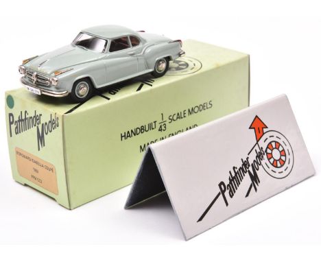 Pathfinder Models PFM.CCI 1959 Borgward Isabella Coupe. Limited Edition 176/600 produced in light blue with brown interior, '