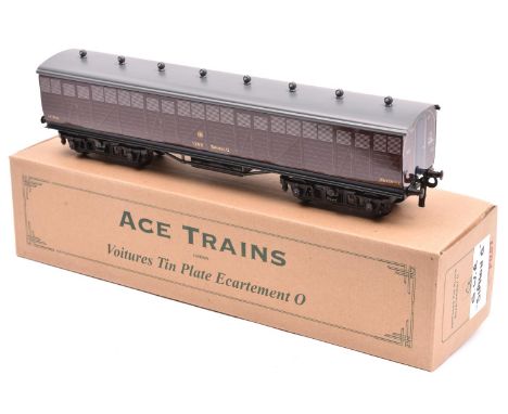 An Ace Trains Overlay Series O gauge GWR Siphon G bogie milk wagon in chocolate livery, 1259. Designed by Brian Wright. Boxed