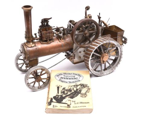 A live steam 'Minnie' Traction Engine in one inch scale. Generally built to a good level of detail from castings, however wit