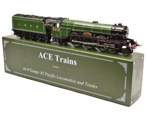 An Ace Trains O gauge LNER Class A3 tender locomotive, Flying Scotsman 4472, in lined green livery. For 3 rail running. Boxed
