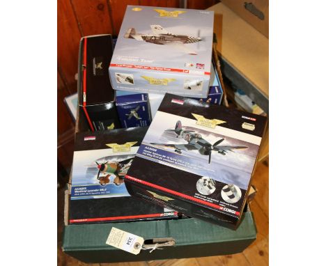 8 Corgi Aviation Archive. Hawker Typhoon Mk1B 439 Sqdrn RCAF (AA36508). Gloster Gladiator Mk1 L8009 YK-1 (AA36205).Focke Wulf