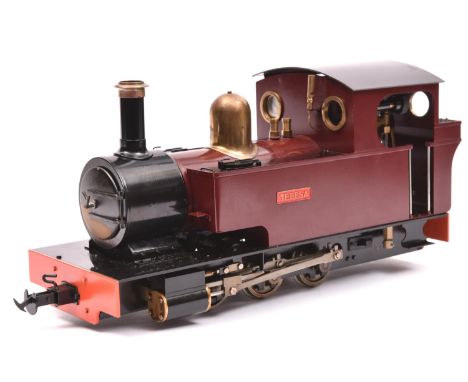 A 16mm scale Accucraft live steam 'Lawley' 0-6-0T locomotive (gauge adjustible and currently set to run on 45mm). A gas fired