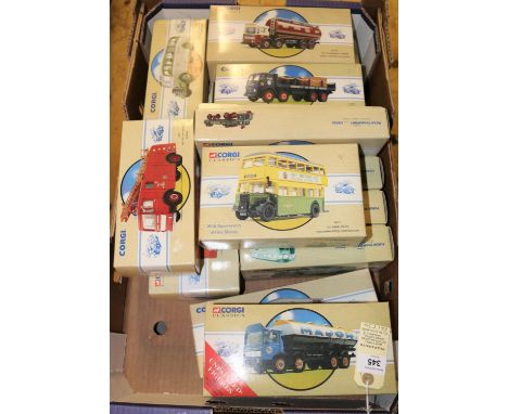 15 Corgi Classics. 4x AEC Regal, Grey Cars, Wye Valley, Eastern Counties and David McBrayne. 2x Leyland Tiger, Skills and Bar