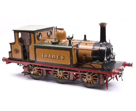 A very well engineered live steam 5 inch gauge model of an LB&SCR Class A1 Stroudley Brighton Terrier 0-6-0T locomotive.  2 c