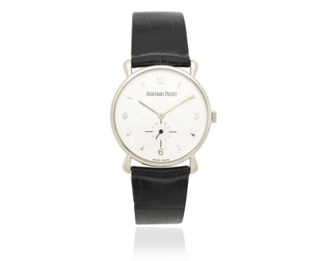 Audemars Piguet. An 18K white gold manual wind wristwatchReference: 14932 BC/0/0002/01Date: Purchased 21st March 1997Movement