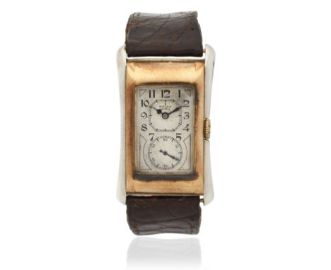Rolex. A two colour 9K gold manual wind wristwatchModel: PrinceReference: 971Date: Glasgow Import mark for 1929Movement: 15-j