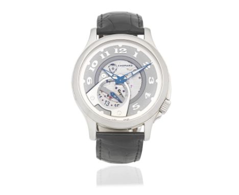 Chopard. A stainless steel semi-skeletonised automatic calendar wristwatchModel: Tech TwistReference: 8490, Limited Edition N