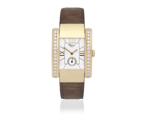 Chopard. A lady's 18K gold diamond set quartz wristwatchModel: La StradaReference: 416861-0001Date: Purchased 2003Movement: 1