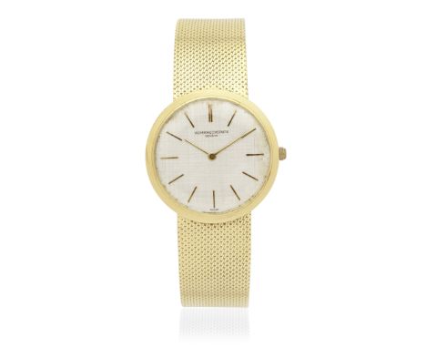 Vacheron &amp; Constantin. An 18K gold manual wind bracelet watchReference: 6452Date: London Hallmark for 1964Movement: 17-je