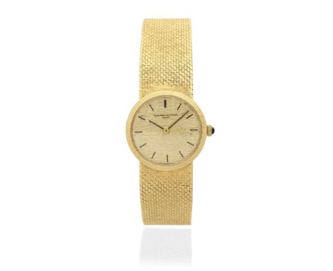 Vacheron &amp; Constantin. A lady's 18K gold manual wind bracelet watchReference: 6898Date: London Import mark for 1970Moveme