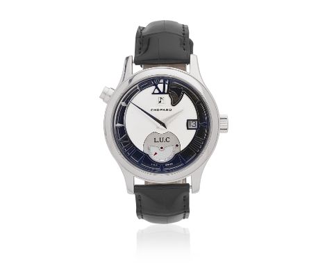 Chopard. A limited edition 18K white gold automatic calendar striking wristwatchModel: Strike OneReference: 161912-1001, No.0