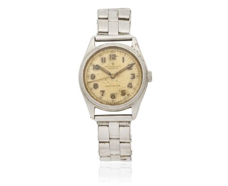 Rolex. A stainless steel manual wind bracelet watchModel: Oyster RoyalReference: 4444Date: Circa 1959Movement: 15-jewel manua