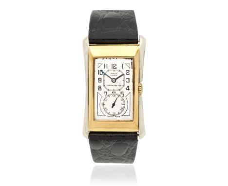 Rolex. A two colour 18K gold manual wind wristwatchModel: PrinceReference: 1490Date: Glasgow Import mark for 1930Movement: 15