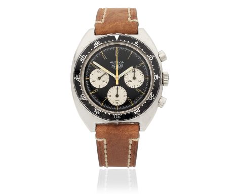 Heuer. A stainless steel manual wind chronograph wristwatch worn by the Kenyan Air ForceModel: Autavia 'KAF'Reference: 73663D