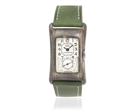 Rolex. A silver manual wind wristwatchModel: PrinceReference: 971Date: Dublin Import mark for 1929Movement: 18-jewel manual w