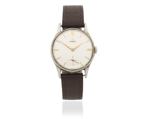 Omega. A stainless steel manual wind wristwatchReference: 2390-9Date: Circa 1947Movement: 15-jewel Cal.30 T2 manual wind, No.