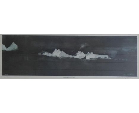 After John Knapp-Fisher (British, 1931-2015): 'Abereiddy Evening', limited edition monochrome print, signed in pencil to the 