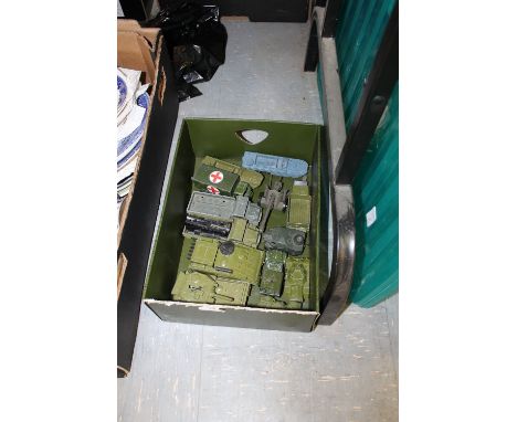 A quantity of Dinky Military to include: Berliet Gazelle Rocket Launcher, Berliet Gazelle Truck, Alvis Scorpion Light Tank, A