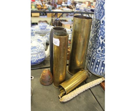 Navy Shell & Brass Case, Brass Shell Case, WWII 18lb Timer
