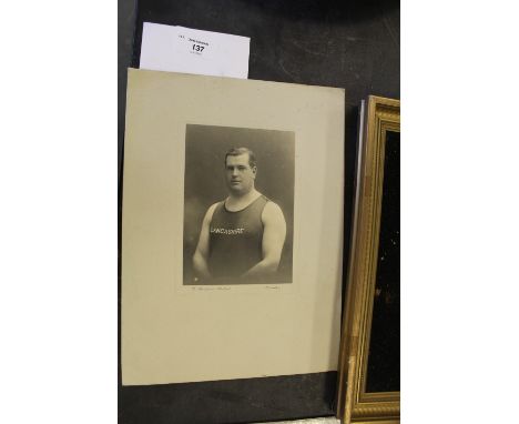 Early portrait photo of a Lancashire wrestler - C. Wynspeare Herbert