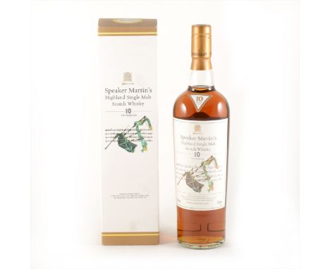 Speaker Martin's - Macallan Distillery - 10 year old, single malt Scotch whisky, 70cl, 40%, in carton.