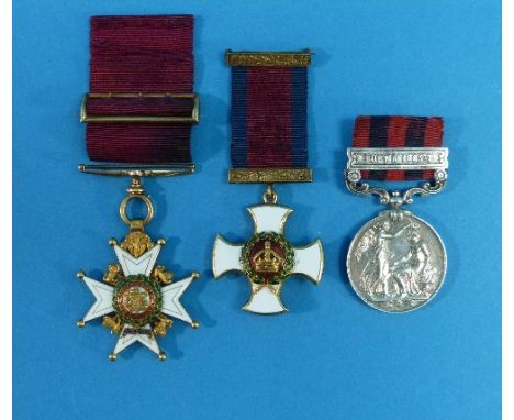 Colonel James Henry Gordon, C.B., D.S.O., a group of three medals, comprising Companion of the Most Honourable Order of the B