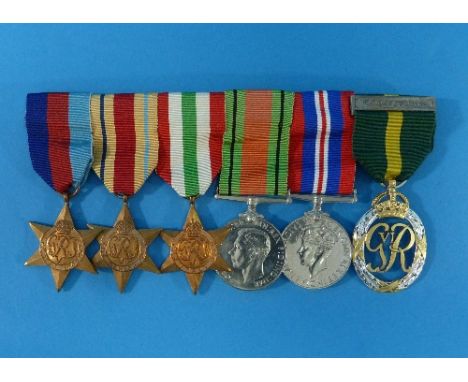 Captain Edward Cornish Henley, 2nd/4th Royal Hampshire Regiment, a group of six medals, comprising 1939-45 Star, The Africa S