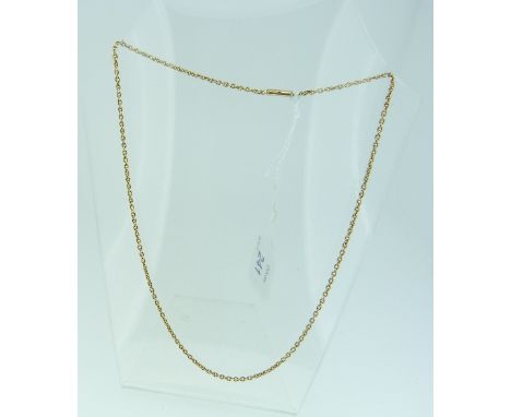 A 15ct yellow gold Chain, with barrel snap, 7.9g.