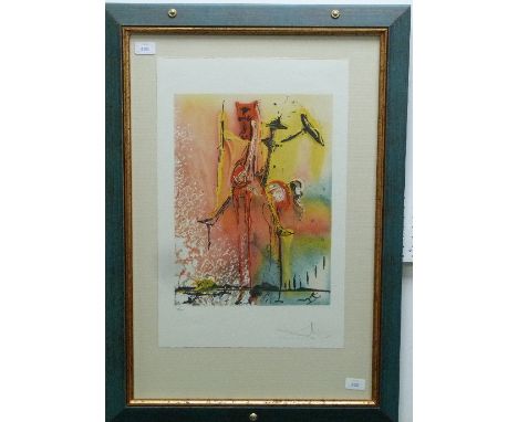 Salvador Dali (Spanish, 1904-1989), The Knight of the Middle Ages, limited edition lithograph, numbered 243 of 250, signed in