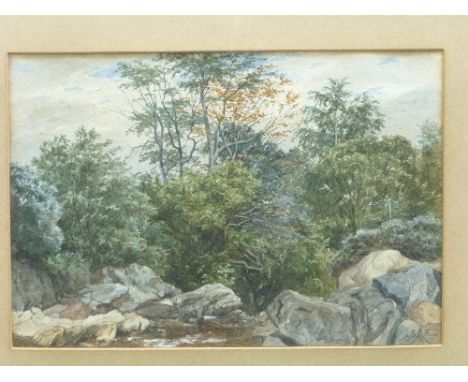 James Faed (British 1821-1911), 'Sketch in Knocknarling Glen, New Galloway', watercolour, signed lower right, titled verso, 6