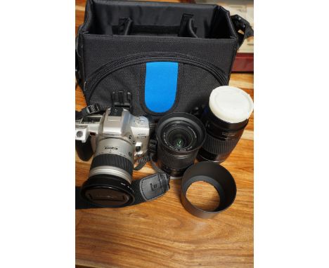 Minolta camera &amp; lenses with bag 