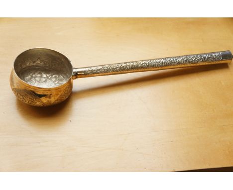 Indian silver ladle Length 36 cm 