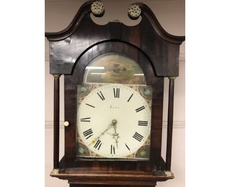 A George III oak longcase clock, signed Yeates, Penrith, height 220cm 