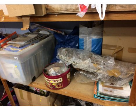 A shelf of model boat building kits, various