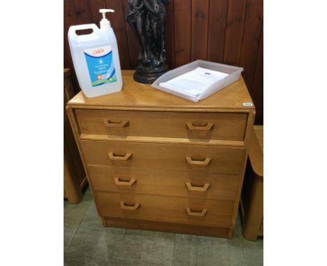 A light oak G Plan Gomme chest of drawers
