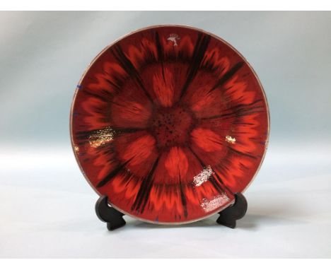 A shallow Poole pottery 'Exodus' pattern dish 