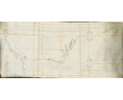 Military Reconnaissance of the Arkansas Rio del Norte and Rio Gila, circa 1848, a panoramic map, lithograph, drawn by Joseph 