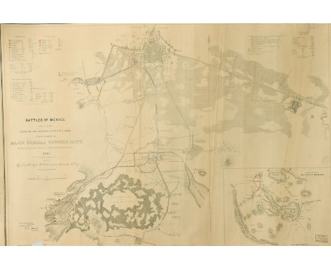 Battles of Mexico. Survey of the Line of Operations of the U.S. Army under Command of Major General Winfield Scott, on the 19